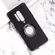 Para oneplus 8 pro voltar anel suporte da caixa do telefone capa telefone tpu casos de silicone macio para oneplus 8 pro 6.78