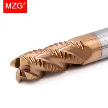MZG 1 шт. 4 канавки шероховатая торцевая фреза мм 6 8 зеркальный