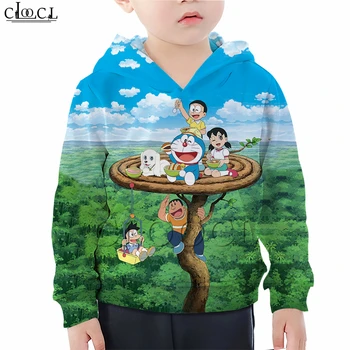 

Child Baby Girl Clothes Cartoon Doraemon Hoodie 3D Print Hip Hop Daughter Sweatshirt Tinkerbell Baby Boy Toddler Sportswear Tops