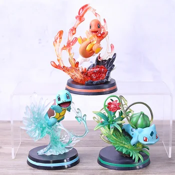 

Monster Center Charmander Bulbasaur Squirtle Fighting Ver. PVC Figure Model Toy Figurals Dolls