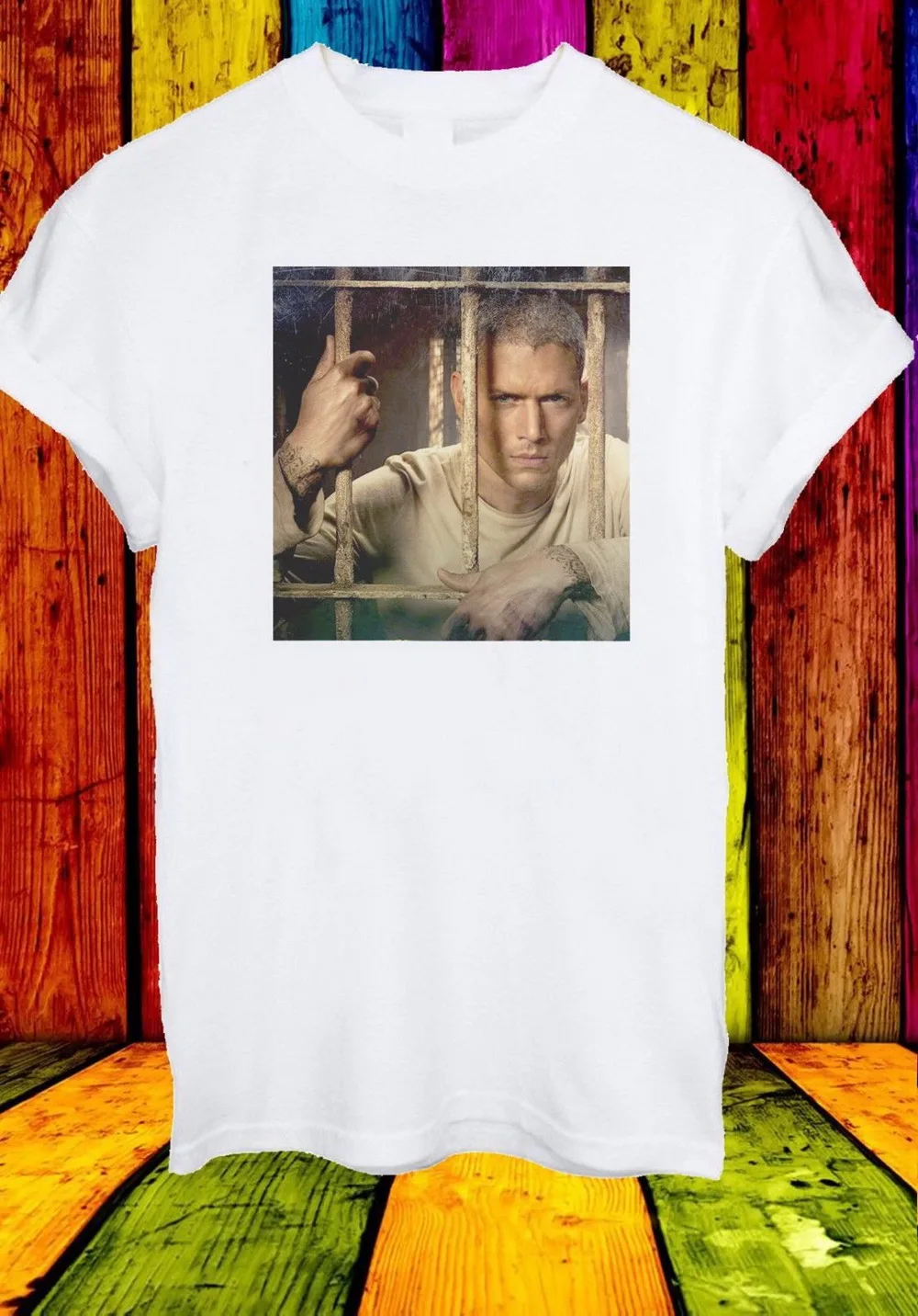 Prison Break Майкл Скофилд ТВ серия лиса река мужчины женщины унисекс футболка 578 | Отзывы и видеообзор -4000428459714