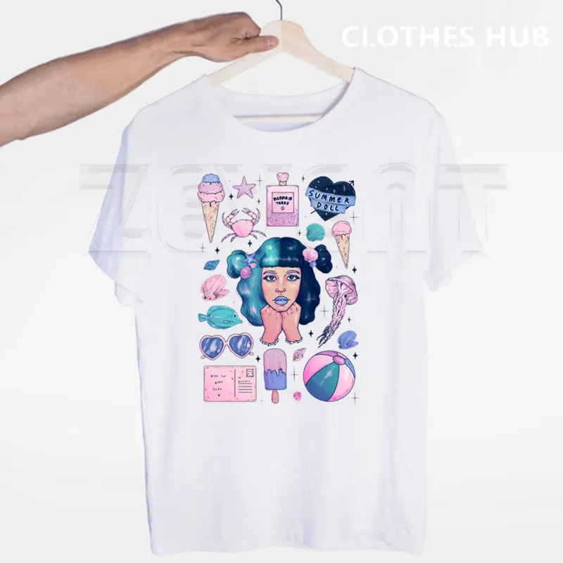 Cry Baby Melanie Martinez Эстетическая футболка с круглым вырезом и короткими рукавами, летняя повседневная модная футболка унисекс для мужчин и женщин