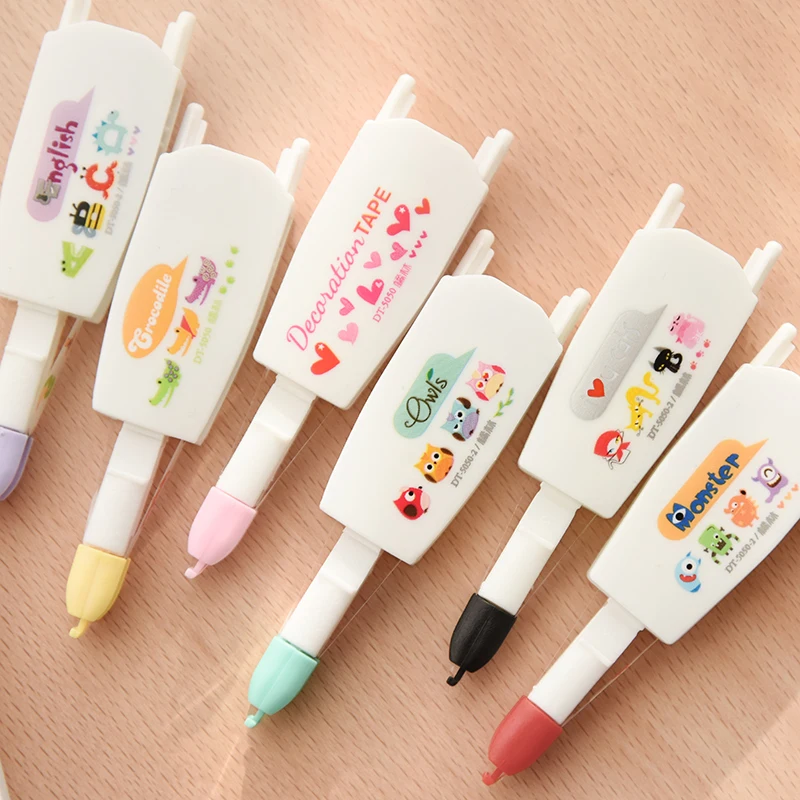 Kawaii Cute Animals White Out Correction Tape Stationery Supplies