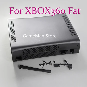 Xbox360 블랙 화이트 풀 세트 하우징 쉘 케이스, XBOX360 팻 콘솔 보호 케이스, 버튼 포함