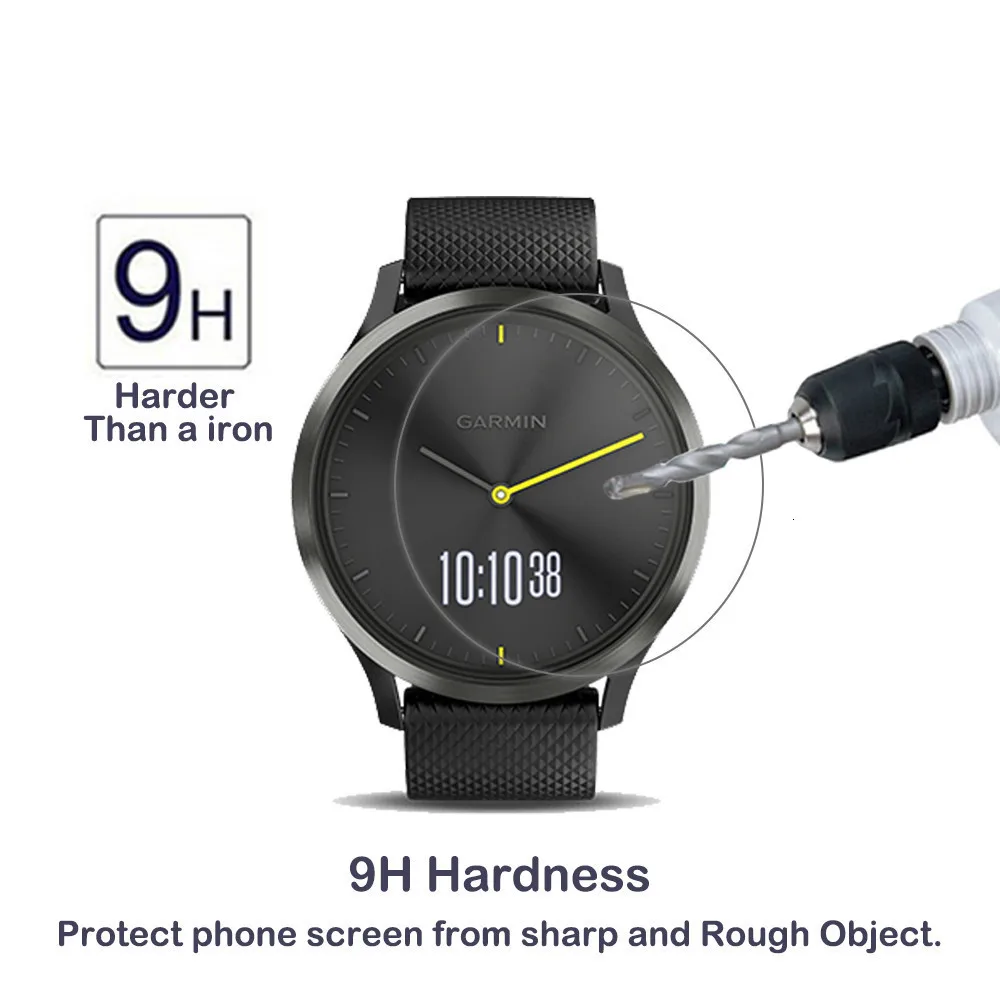 2 упаковки для Garmin Vivomove HR 0,3 мм 2.5D 9H защита экрана из закаленного стекла Ультрапрозрачная Защита от царапин для garmin