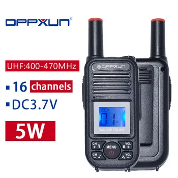 

2pcs OPPXUN OPX A5 MINI Walkie Talkies Portable Ham Radio Station Long Range Telefon for Hunting Headset for Transceiver Telsiz