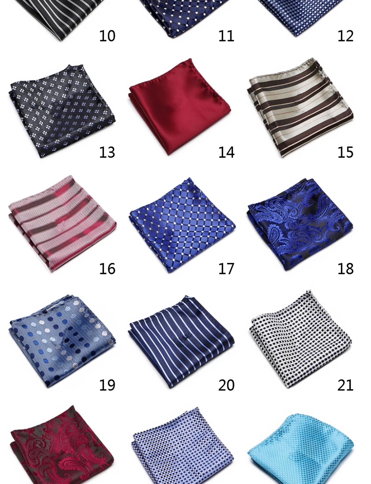 Newest style  Brand Factory Sale Top grade  Pocket Square Paisley Dropshipping Clothing accessories Memorial Day Fit Workplace