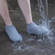 Перерабатываемые силиконовые чехлы для обуви многоразовые водонепроницаемые чехлы для обуви непромокаемые сапоги Нескользящие многоразовые бахилы для дождя