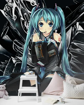 

[Self-Adhesive] 3D Hatsune Miku 199606 Japan Anime Wall Paper mural Wall Print Decal Wall Murals