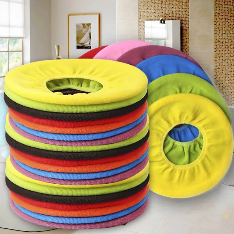 Colorful Warm Soft Washable Toilet Seat Cover Mat Set for Home Decor Closestool Mat Seat Case Toilet Lid Cover Accessories