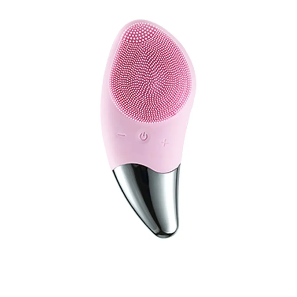 Щетка для чистки лица Электрический чистой воды домашняя щетка для чистки инструмент для ухода за кожей щетка для мытья прибор для лица кисточка для чистки пор щетка - Цвет: Pink