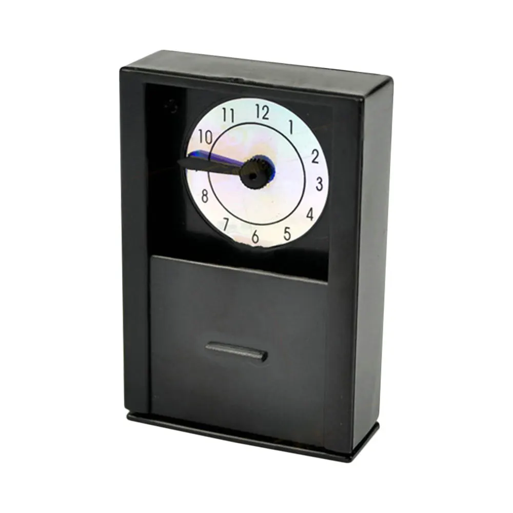 Черные часы для прогнозирования Творческий чудесное Опора стола подарок