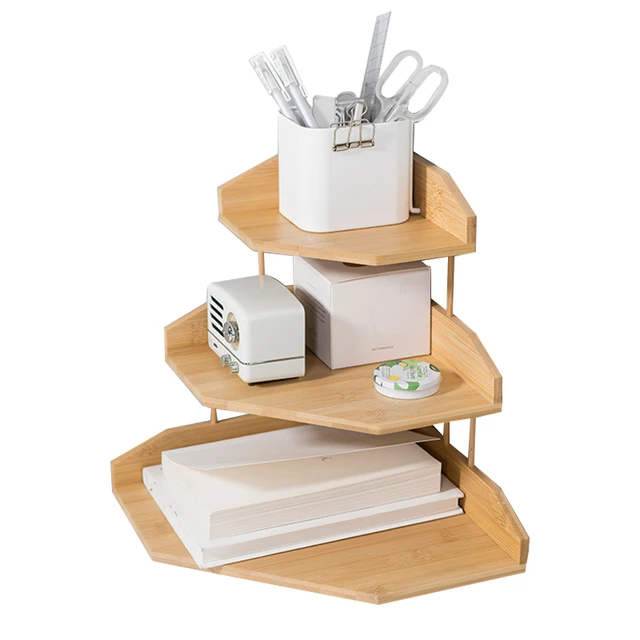 Bamboo Desk Organizer Set