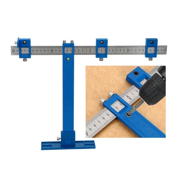 

NICEYARD Punch Locator Cabinet Hardware Adjustable Drilling Dowelling Hole System Furniture Sofa Auxiliary Installation Tool Set