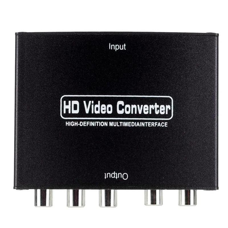 1080P HD прозрачный HDMI К YPBPR компонентный преобразователь RGB компонент(YPbPr) видео+ R/L аудио адаптер конвертер