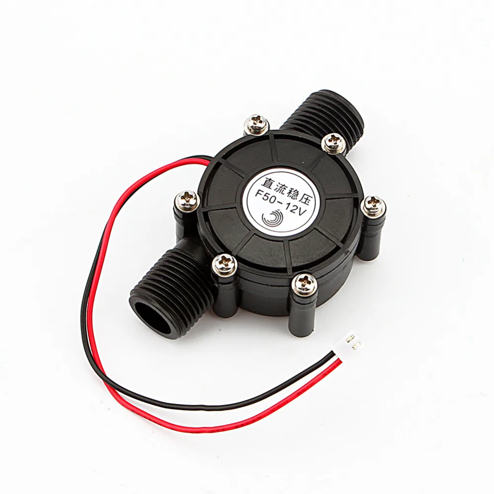 F50 Micro Hydro Generator 80V/12V/5V10W DC Water Flow Generator Turbine Hydroelectric Tap Water Flow Hydraulic DIY
