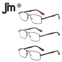 JM 3 пачки винтажные очки для чтения для мужчин металлические прямоугольные Ридеры