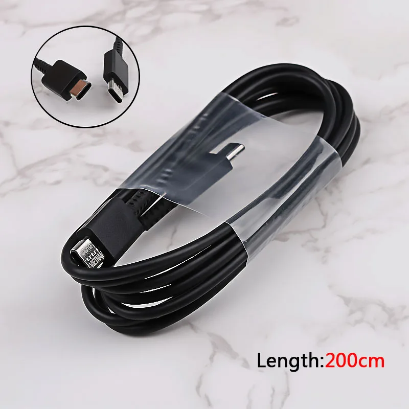 5v 3a usb c Original Samsung Galaxy Note 10 25W Super Fast Charging Adapter PD Charger 100CM USB C To USB C Cable For S20 Ultra S20+ A71 A91 65 w charger Chargers