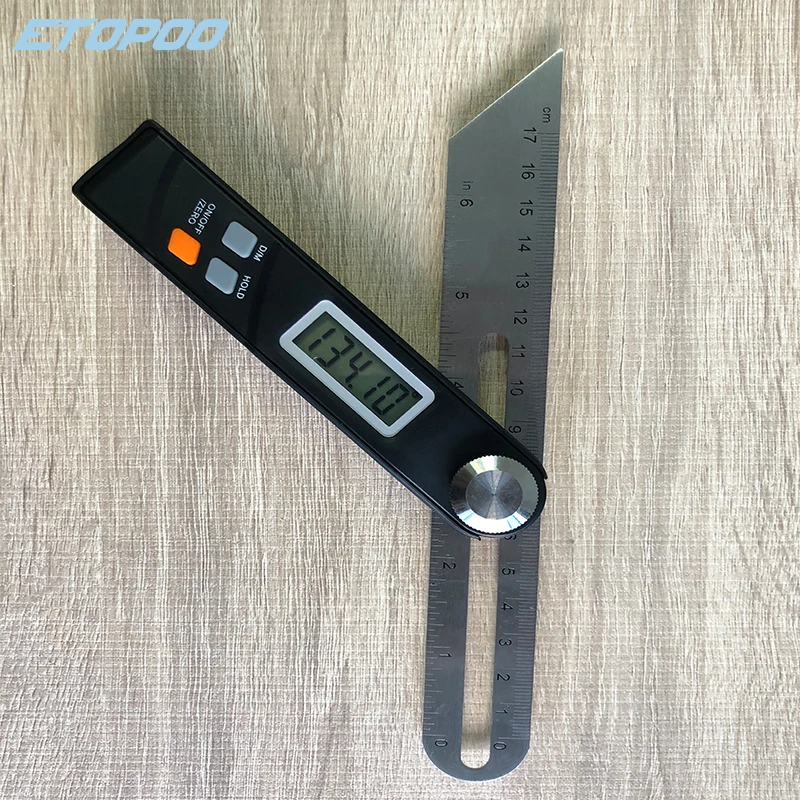 Electronic Level 360 Degree Angle Finder T Bevel Gauge Digital Protractor Inclinometer Ruler Sliding LCD Display Stainless Steel digital angle protractor level gauge angle measuring tool angle protractor digital angle meter digital inclinometer digital level