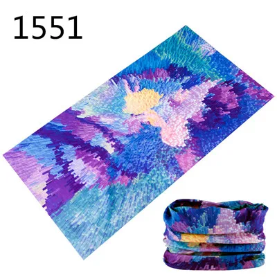 Printed scarf 1551-1600 Flower Animal Print Turban Seamless Bandanas Headwear Scarf Magic Headband Face Mask Wrap Bike Headscarf Frauen Schal