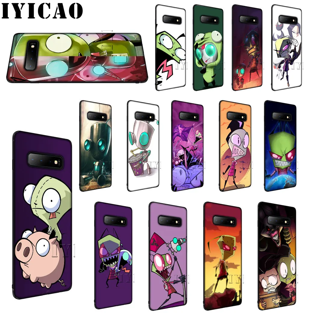 

IYICAO invader zim Soft Silicone Case for Samsung S6 S7 S8 Edge S8 S9 S10 Plus S10e Phone Cover