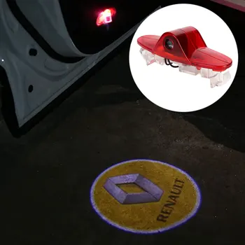 

2pcs LED Car Door Courtesy Laser Projector Logo Ghost Shadow Lights For Renault Espace Laguna Megane Vel Satis Latitude Talisman