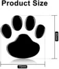 2 unids/set 3D perro Animal oso gato huellas de patas etiqueta engomada del coche fresco diseño huella de patas de perro pegatina pegatinas para coche rojo plata oro negro ► Foto 3/6