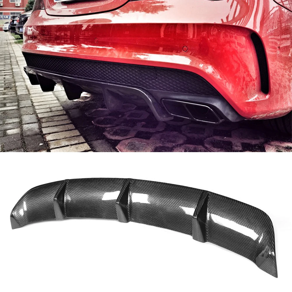 C117 диффузор для заднего бампера автомобиля из углеродного волокна Mercedes Benz W117 CLA250