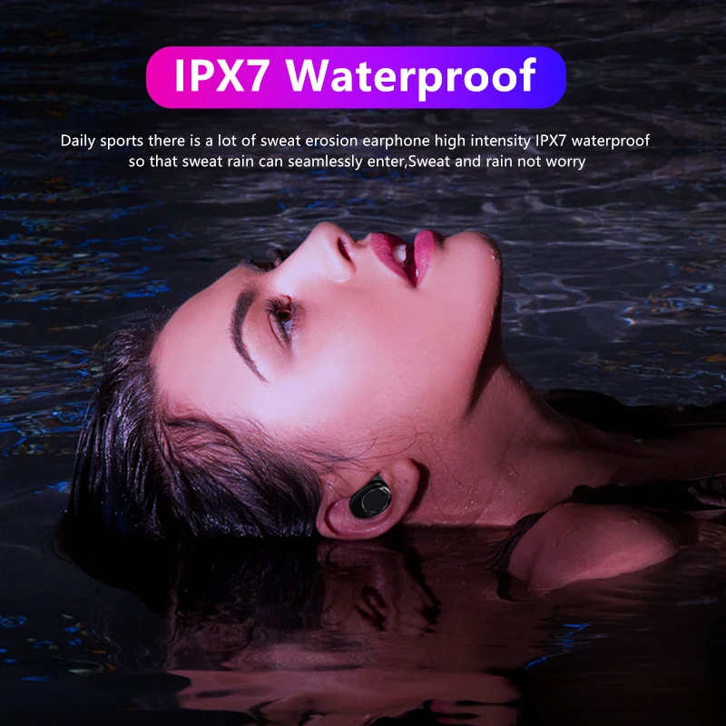 TWS X13 сенсорные беспроводные наушники IPX7, водонепроницаемые ...