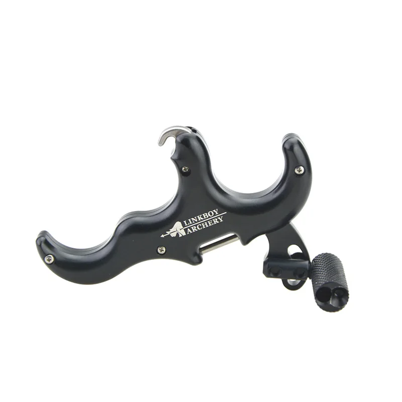 1pcs Archery 3 Finger Grip Trigger Release Aid For Compound Bow Auto