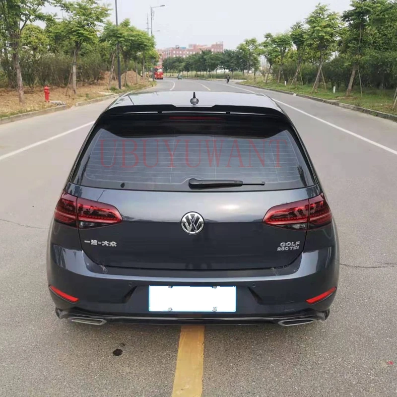 Для Volkswagen GOLF7 MK7- задний спойлер на крышу Высокое качество ABS Материал грунтовка цвет украшение в виде хвостового крыла для GOLF 7