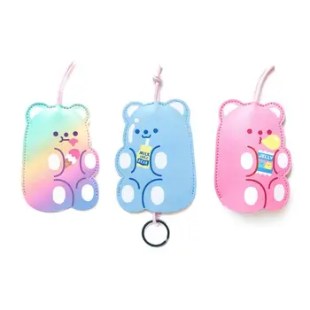 

Portable PU Leather Key Ring Holder Cartoon Container Bag Case Keychain Organize