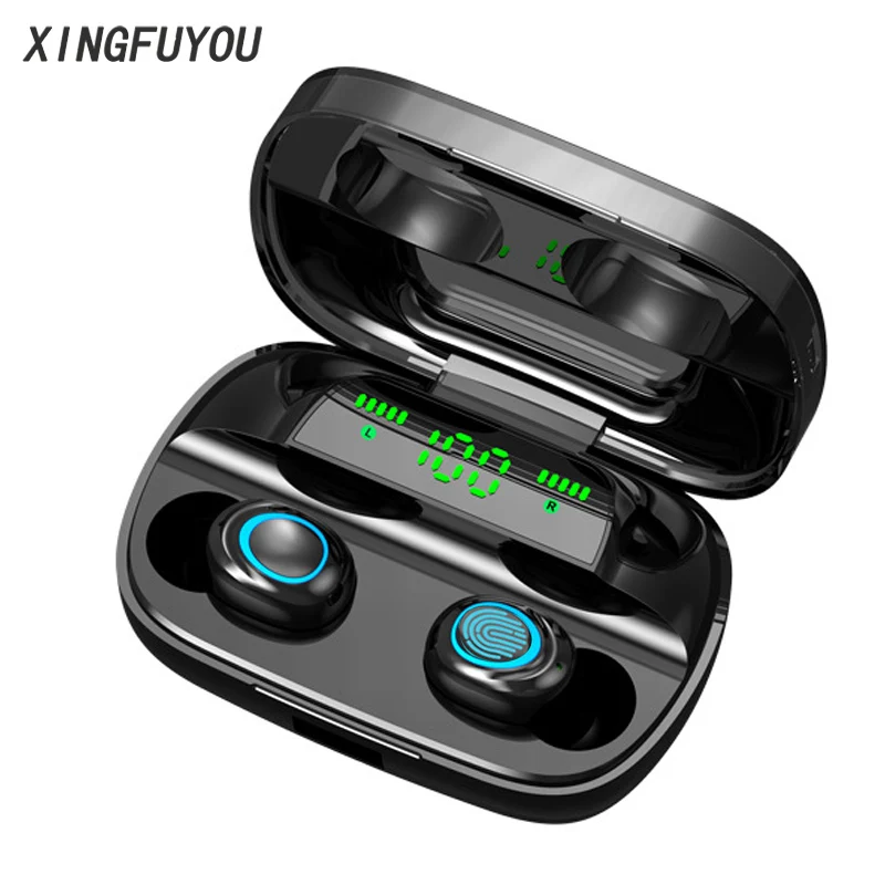 

Wireless Bluetooth Earphone S11 Touch Control TWS Headset Stereo Sound With Portable Charging Box Cell Phone In-Ear With Mic