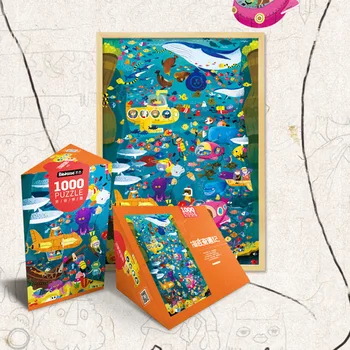

1000pcs Parent-child Interaction Educational Toy Large Jigsaw Puzzle Game Toy Fun Gift for Adult Children Home Playing Toys