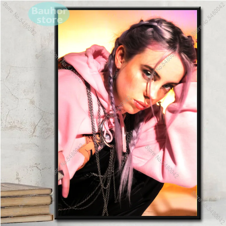Плакаты и принты Billie Eilish плакат настенный художественный холст картина певица звезда украшение для гостиной Billie Eilish картина