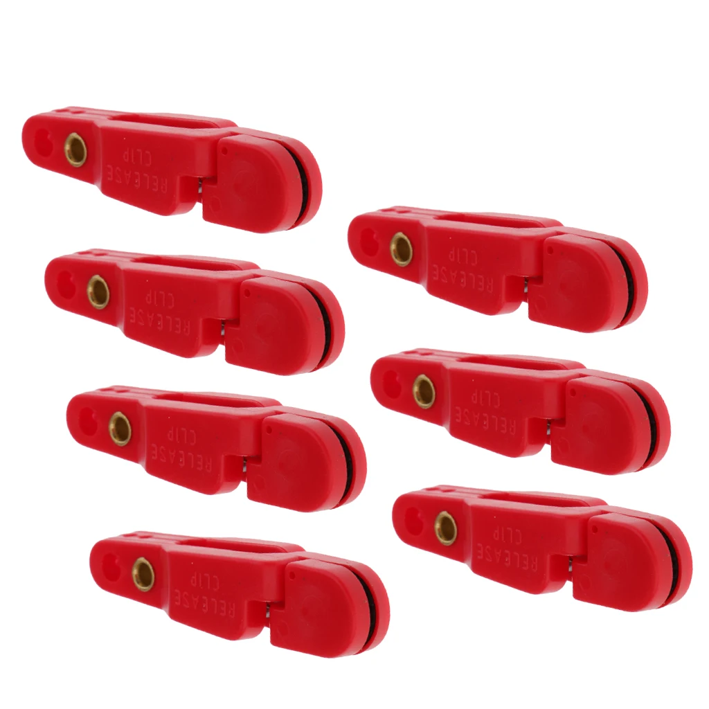 Line Release, 7 pcs Spring Snap Quick Release Clip for Weight Planer Board Outrigger Downrigger Power Grip Tackle Weight Clip