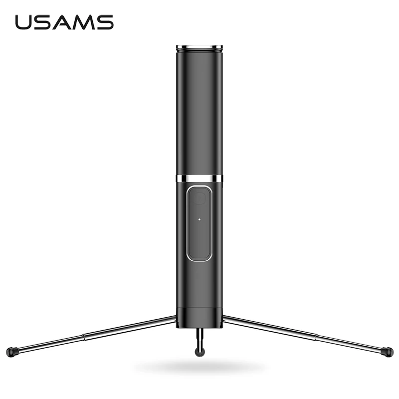 

USAMS Wireless Bluetooth Selfie Stick Portable Integrated Tripod Bluetooth Button Phone Selfie Stick Holder for iPhone Samsung