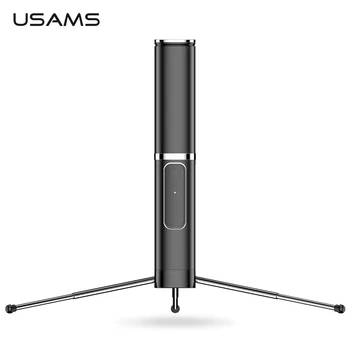 

USAMS Wireless Bluetooth Selfie Stick Portable Integrated Tripod Bluetooth Button Phone Selfie Stick Holder for iPhone Samsung