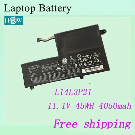 Аккумулятор для ноутбука lenovo L14L3P21 Flex 3 1570 1580 Flex3-14