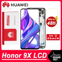 Kiểm Tra 6.59 Màn Hình Cho Huawei Honor 9X Cao Cấp Màn Hình LCD Phiên Bản Toàn Cầu STK LX1 Bộ Số Hóa Cảm Ứng Cho Danh Dự 9X màn Hình