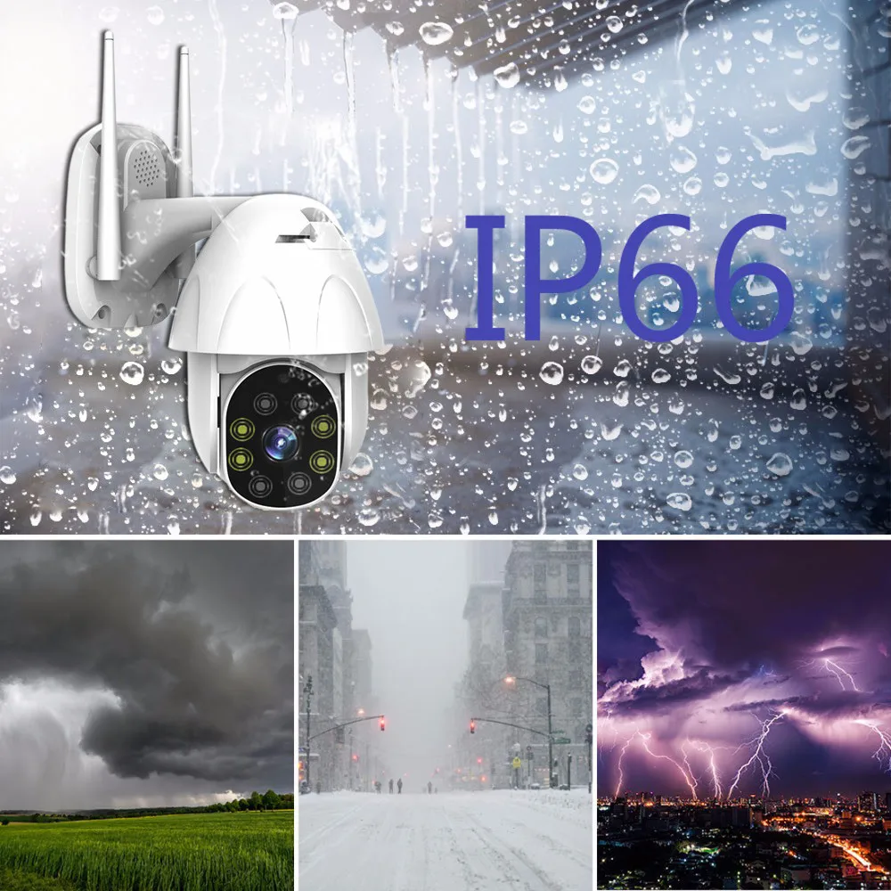 1080P PTZ wi-fi камера 2MP автоматическое отслеживание водонепроницаемый CCTV домашней безопасности ip-камера 4.0X цифровой зум скорость купольная беспроводная IP камера