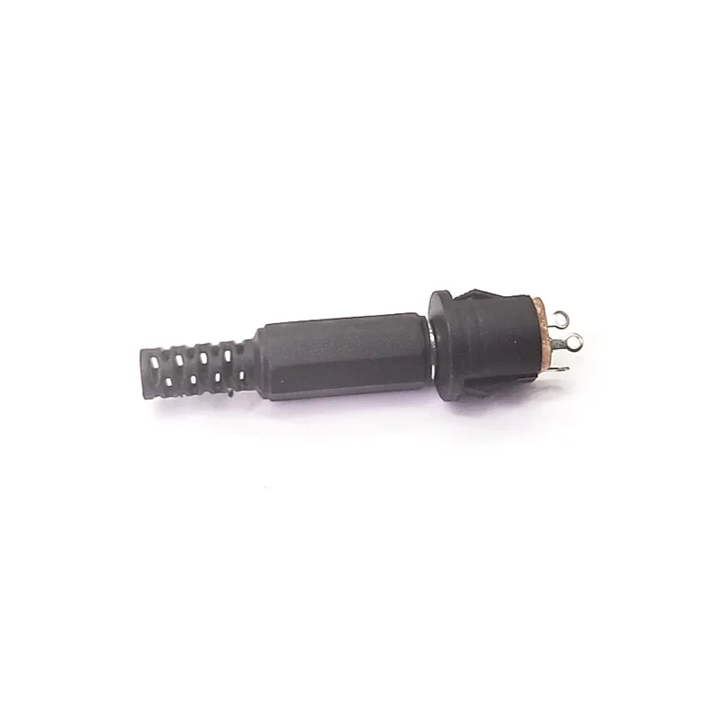 10PCS (5Pairs)DC022K 12V 3A 5.5 x 2.1mm Plastic Male Plugs DC Power Socket Female Jack Screw Nut Panel Mount Connector 5.5*2.1MM