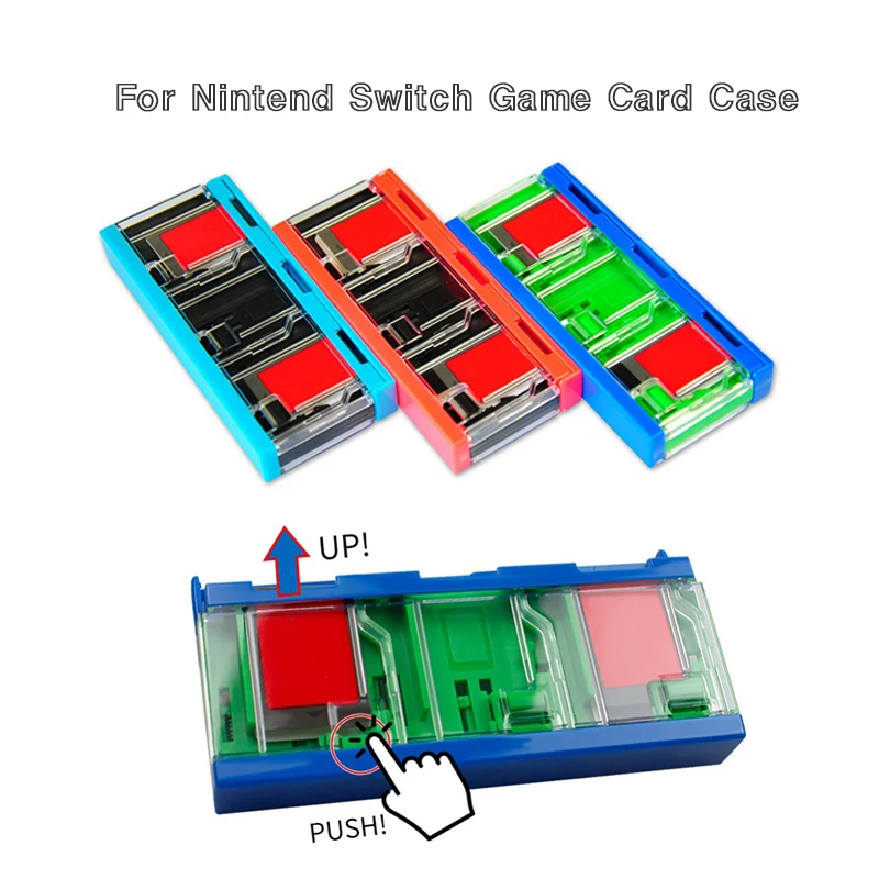 

For NS Game Card Case Portable Game Cards Case ABS Shockproof Hard Shell Protective Storage Box for Nintend Switch NS