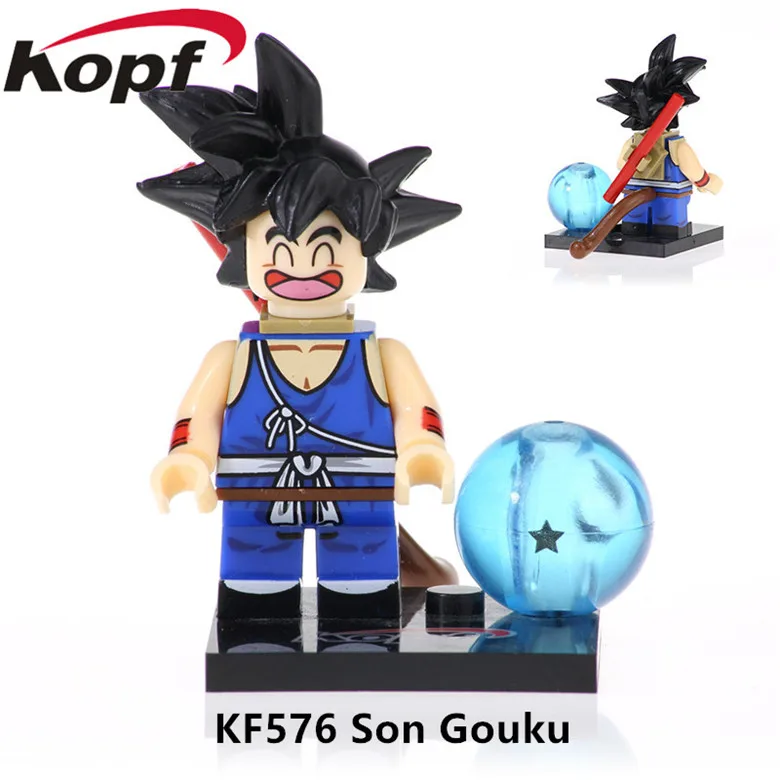 KF6073 Одиночная строительные блоки большие фигурки модель Dragon Ball Broli Gogeta сын Goku vegeta Vegetto Mira игрушки для детей - Цвет: KF576 Without Box