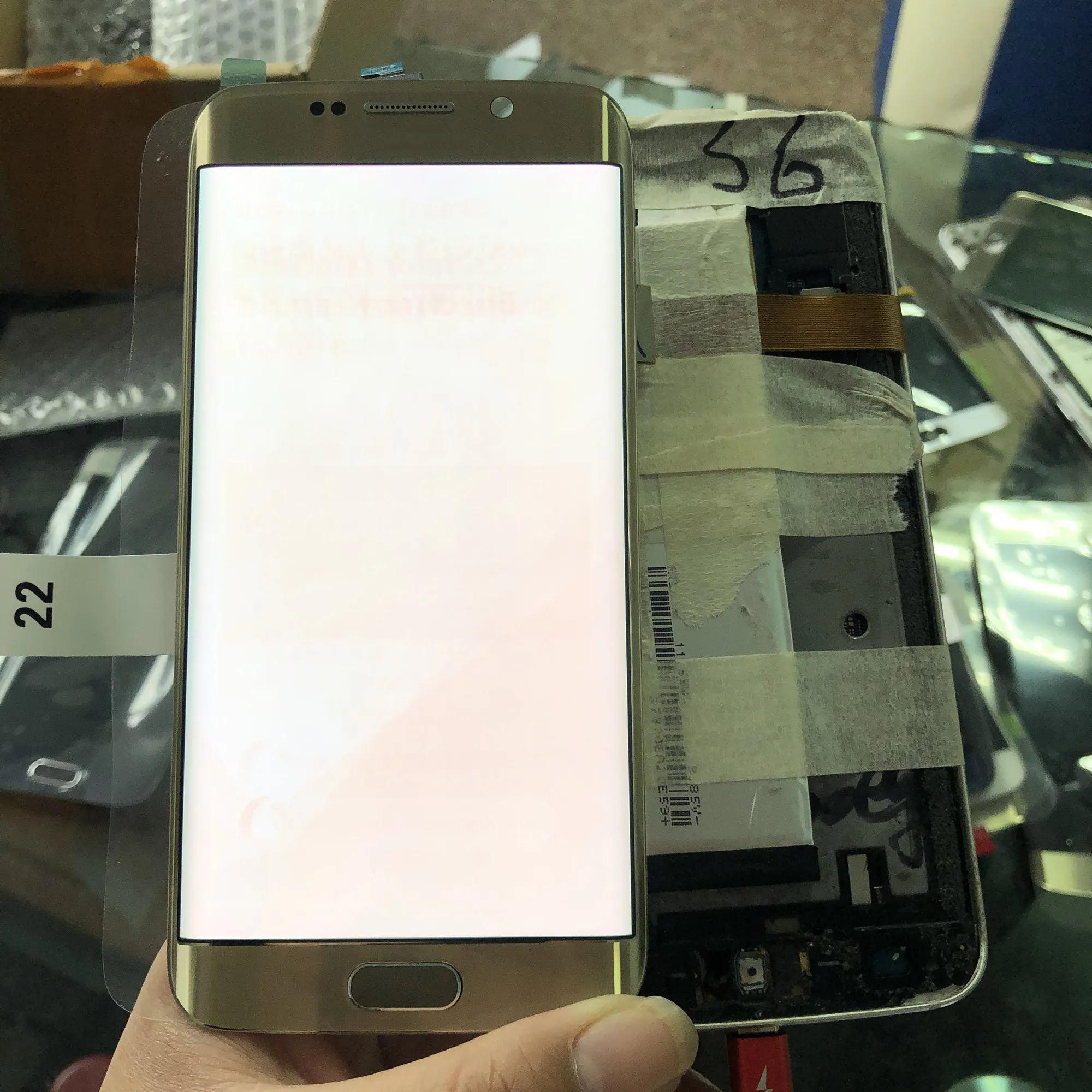 

5.1"For samsung galaxy s6 edge G925 G925F LCD Display + Touch Screen Digitizer with big burnshadow Original amoled lcd Assembly