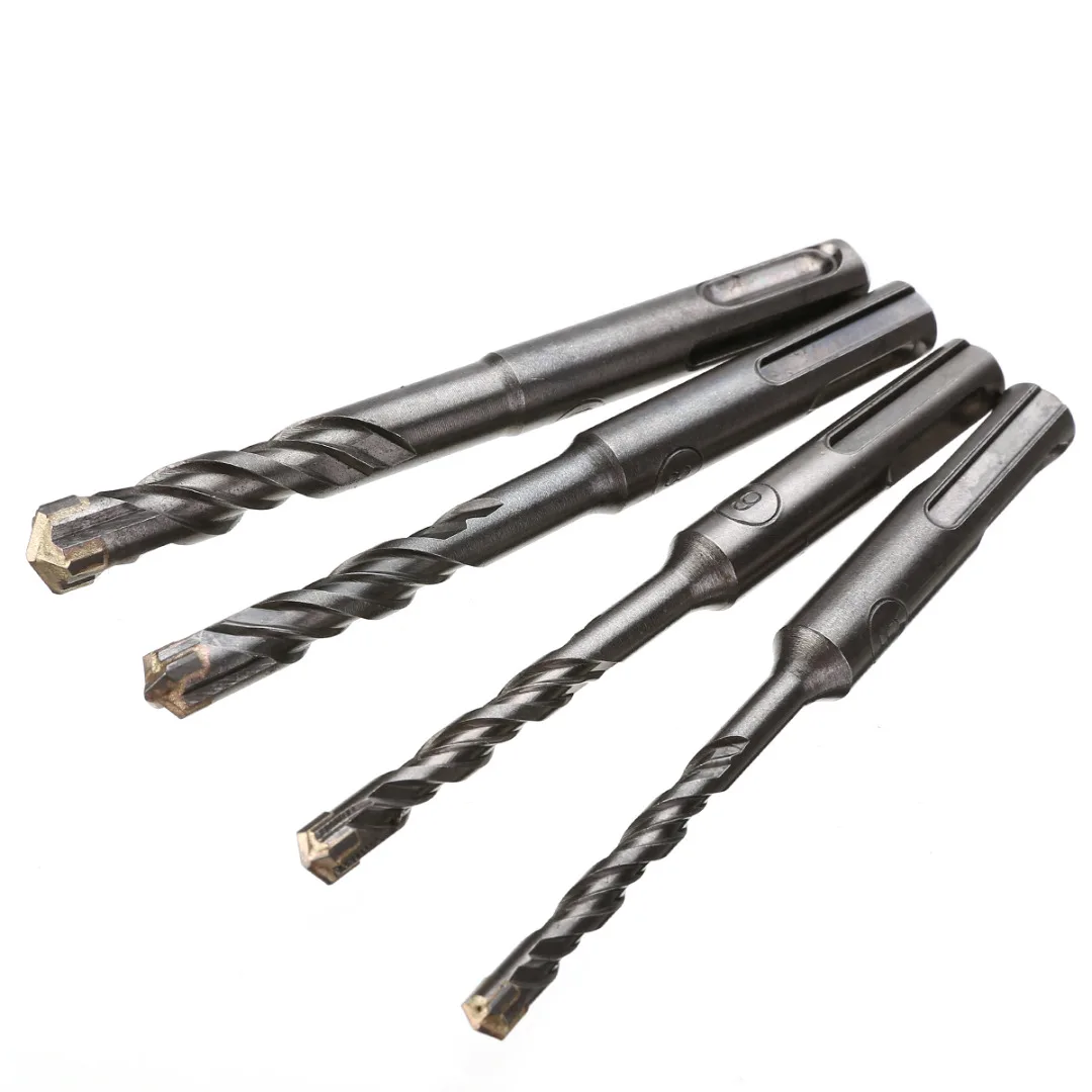 110mm 5/6/8/10mm Crosshead Drill Bit Twist Drill Bit SDS Plus Masonry Twin Spiral Hammer Drill Bits Woodworking Drilling Tool