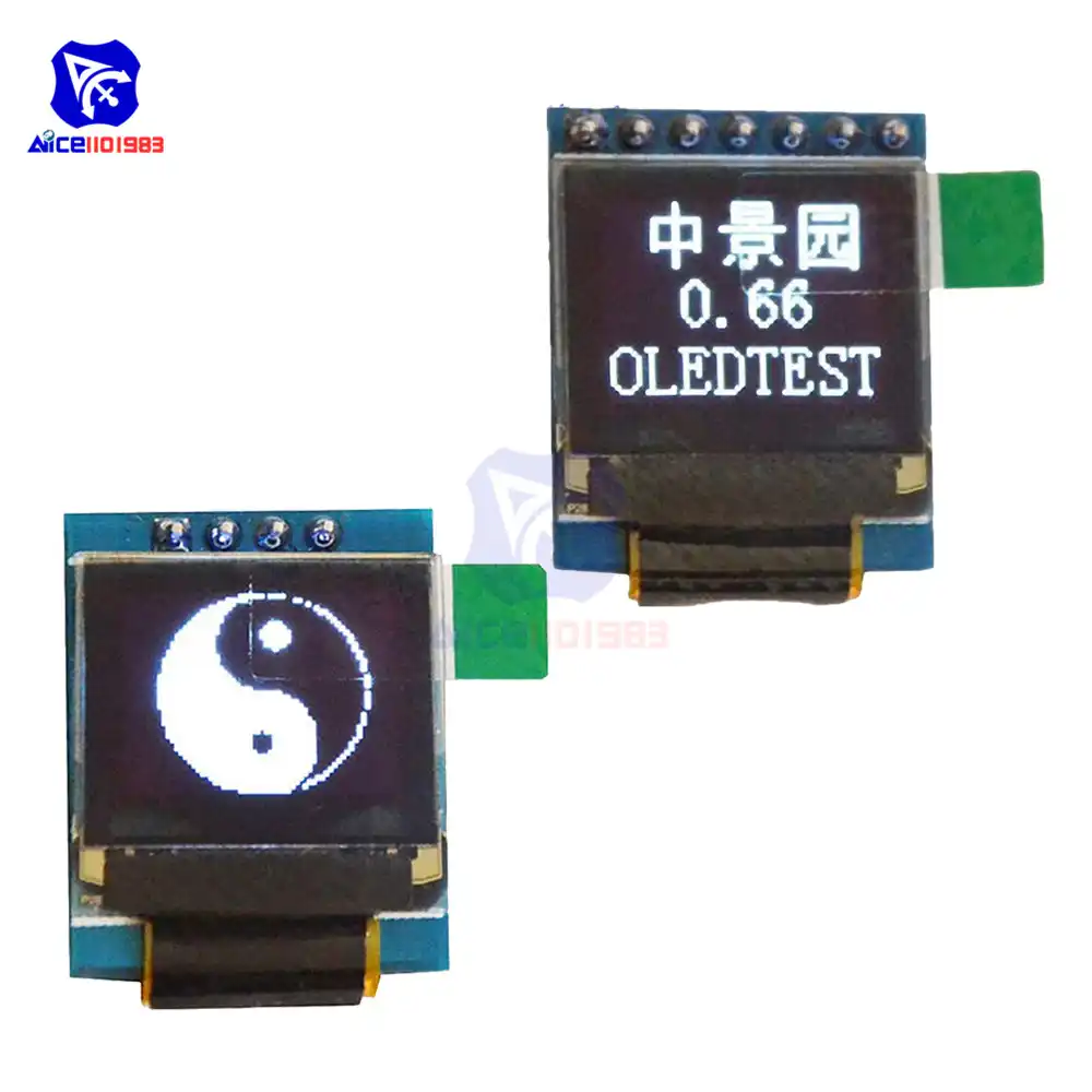 0.91/" IIC I2C Serial SPI OLED LCD Display 128x32 White AVR PIC STM32 Arduino