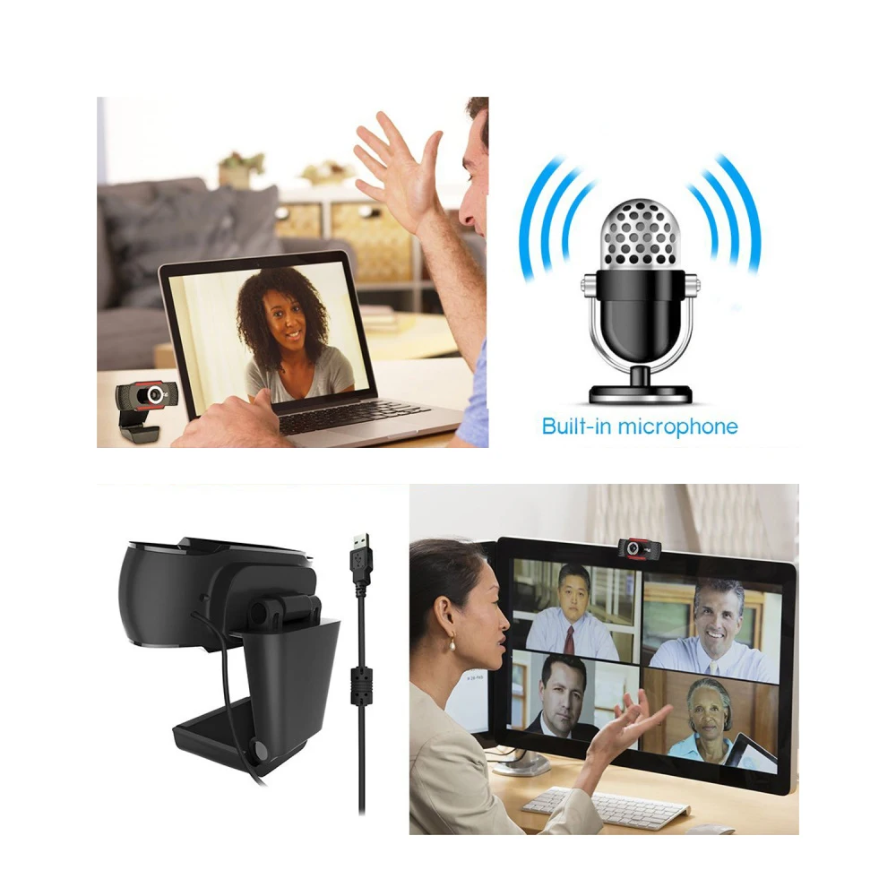 Hxsj S80 вебкамера с usb-разъемом 1080P HD 2MP компьютер Камера веб-камеры встроенным звукопоглощающим микрофон 1920*1080 динамический Разрешение