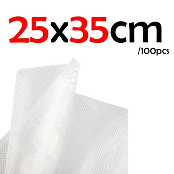 

25x35cm 100pcs/bag Vacuum Bag Keeping Fresh Food Storage Bags Preservation For Vacuum Sealing Machine Eggs
