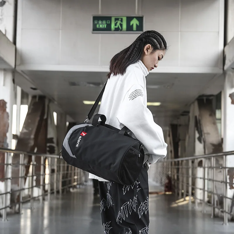 Женская и мужская Оксфорд складная сумка сумки сухой и влажной разделения Training мужской мешок непромокаемая большая емкость дорожная сумка